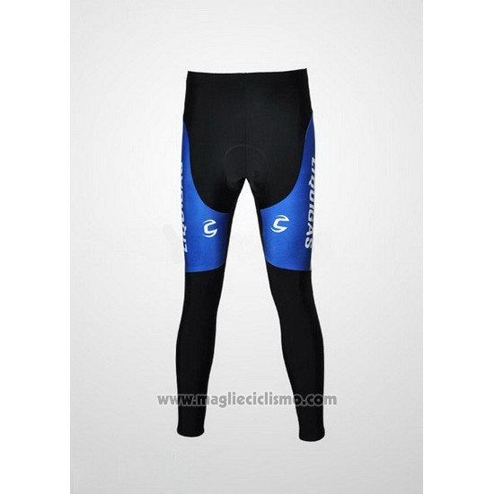 2010 Abbigliamento Ciclismo Liquigas Doimo Blu e Verde Manica Lunga e Salopette